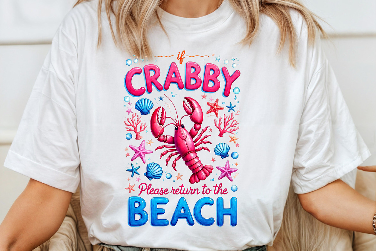 If Crabby Please Return To The Beach, a Seasonal Illustration by Sublimation Artist (Photo 4 of 9)
