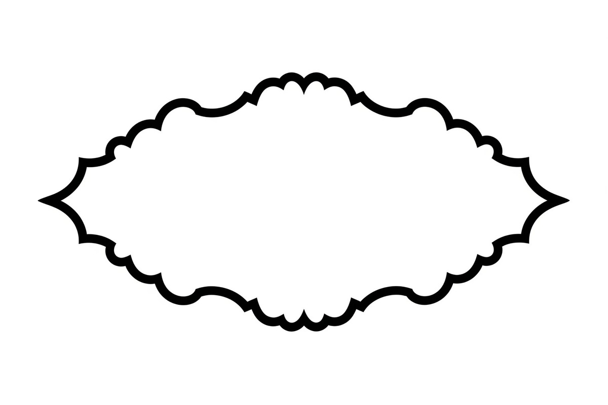 Wavy Scalloped Label Frame Bundle, an Illustration by musafir_fashion (Photo 12 of 51)