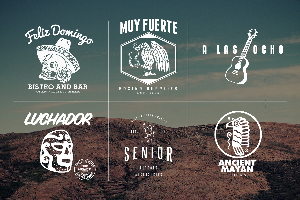 Mexican Themed Logos preview 2