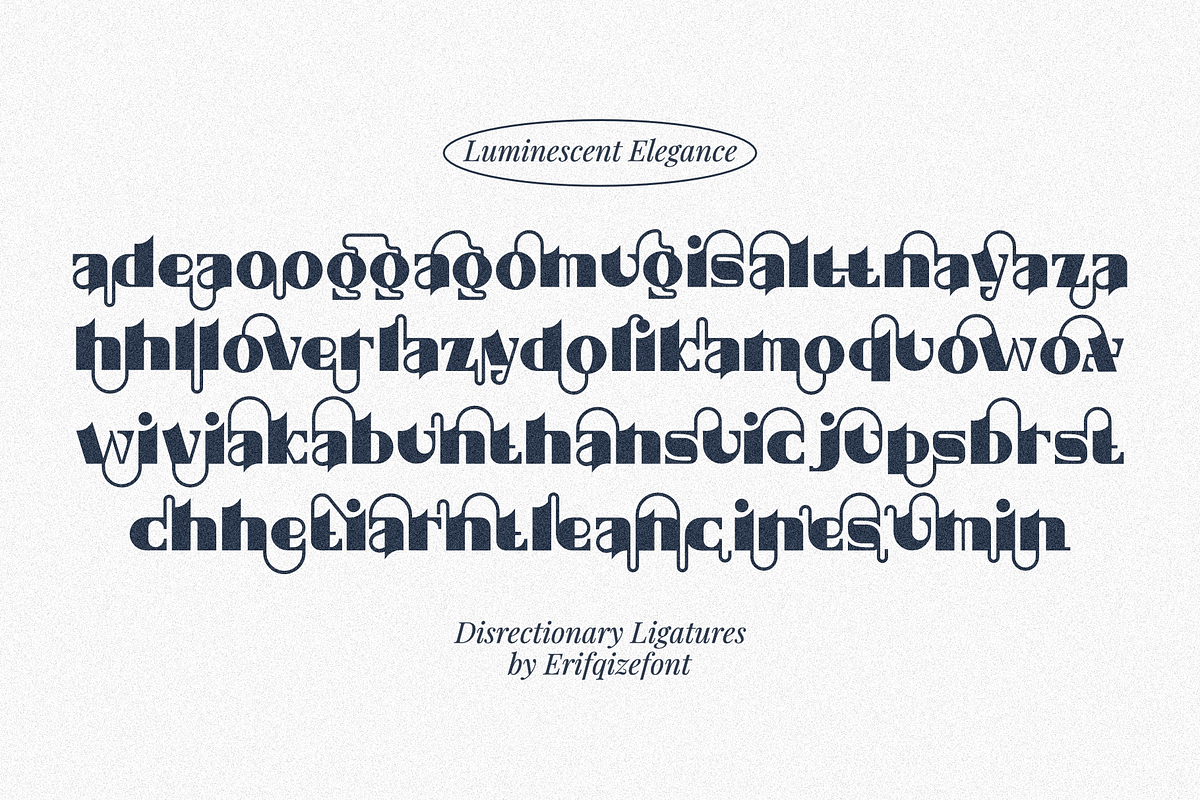 Luminescent Elegance Font, a Sans Serif Font by Erifqizefont (Photo 13 of 21)