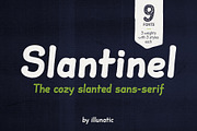 Slantinel, a Sans Serif Font by illunatic (Thumbnail 1 of 8)