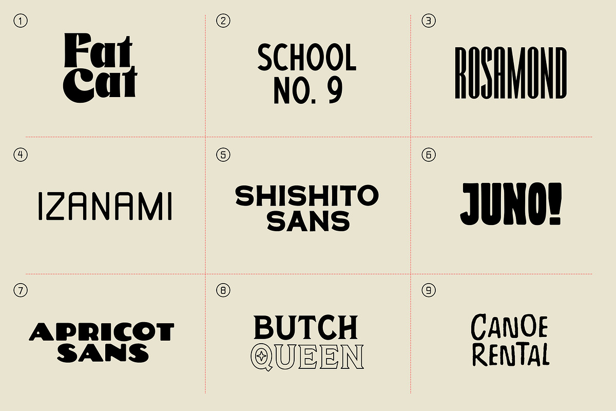 The Yeahright Type Bundle Vol 1, a Font by Yeahright Type (Photo 2 of 11)