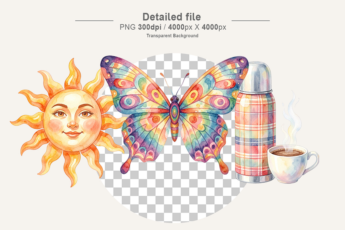 70s Groovy Spring Sublimation PNG, an Illustration by Artnoy (Photo 4 of 8)