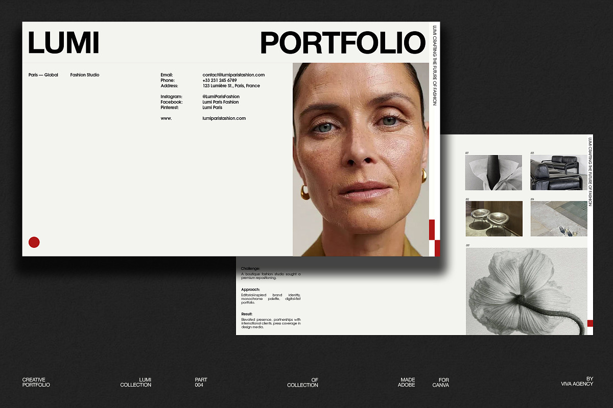 LUMI | Portfolio, a Presentation Template by Viva Agency (Photo 1 of 10)
