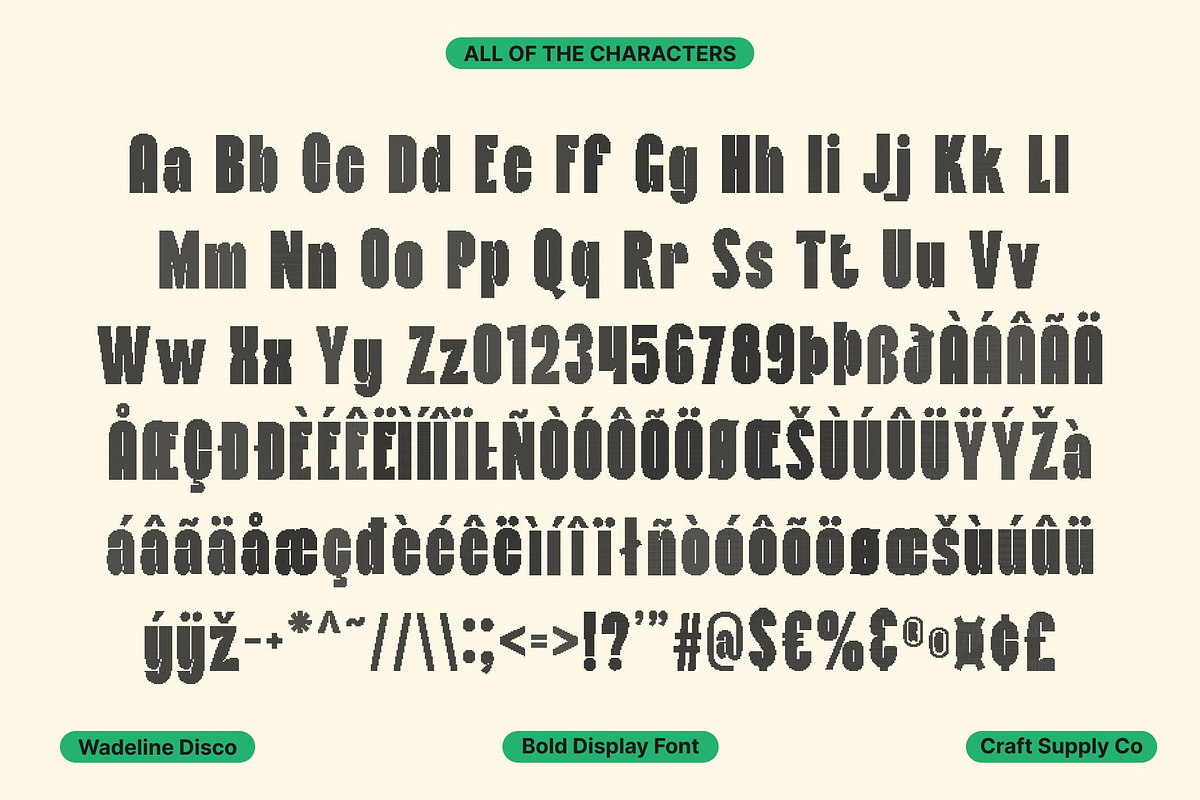Wadeline Disco, a Sans Serif Font by Craft Supply Co. (Photo 8 of 8)