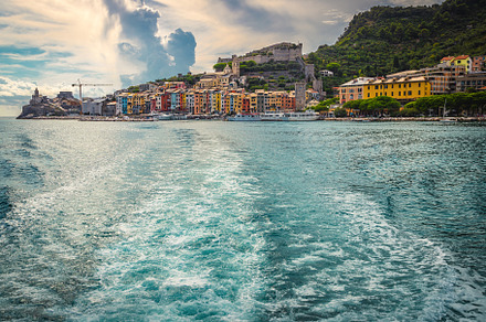 Mediterranean colorful buildings