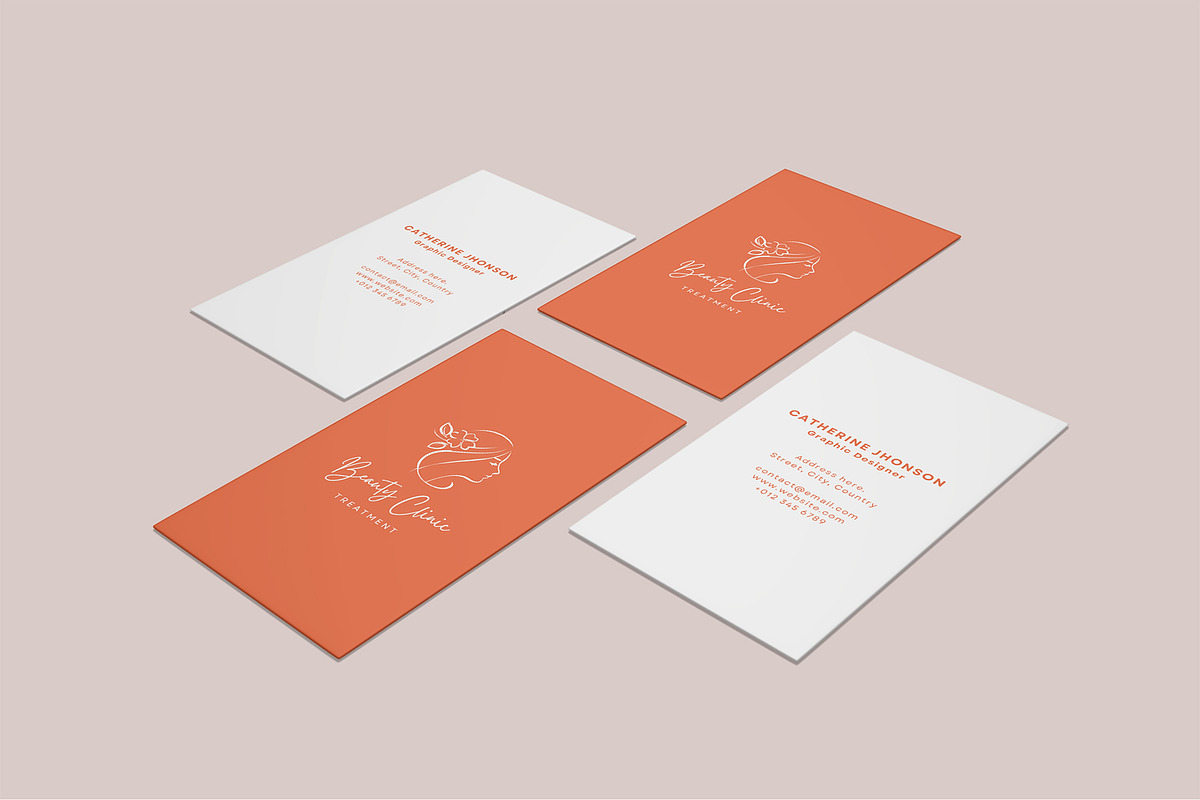 Vertical Business Card Mockups, a Business Card Template by Graphic Aesthetic (Photo 19 of 22)