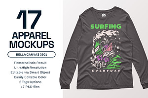 Bella Canvas Longsleeve Mockups