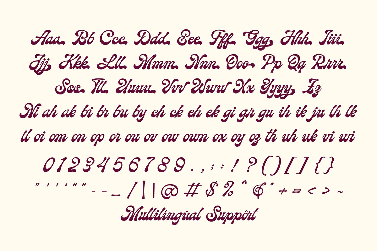 Nicholine - Vintage Retro Font, a Script Font by Subectype Studio (Photo 14 of 15)