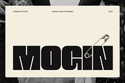 Mogin - Casual Bold Extended, a Sans Serif Font by Pandeka Studio (Thumbnail 1 of 9)