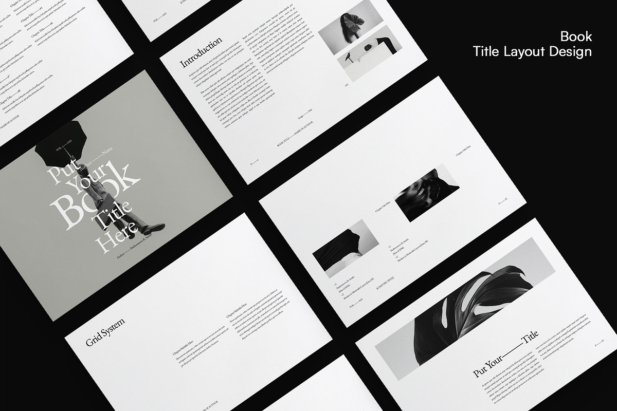 Book Title Layout Design Landscape, a Brochure Template by DesignCrest (Photo 4 of 22)