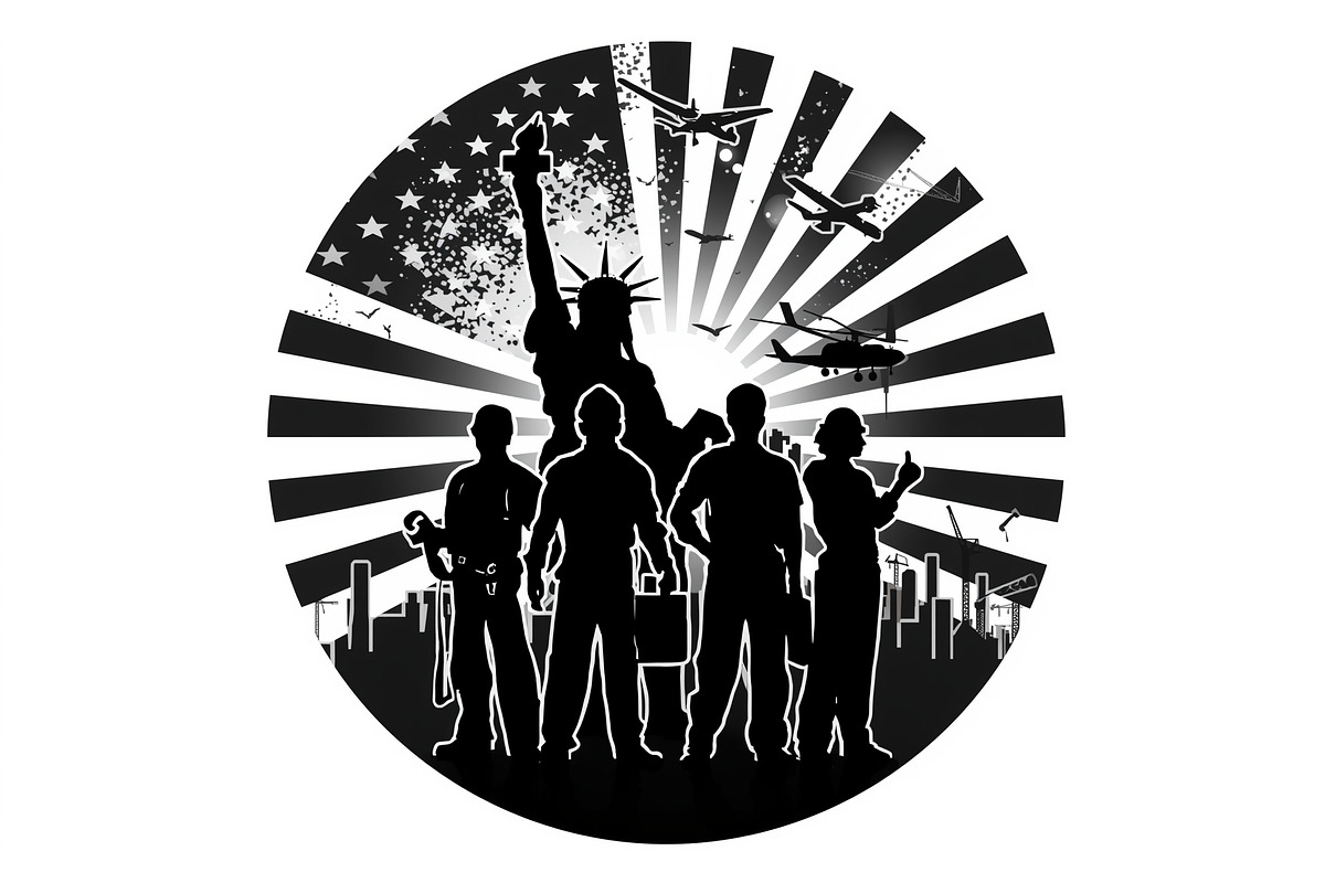 Labor Day Builder Pack, an Illustration by hafijul (Photo 20 of 21)