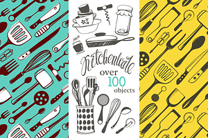 Kitchenware Hand-drawn Set