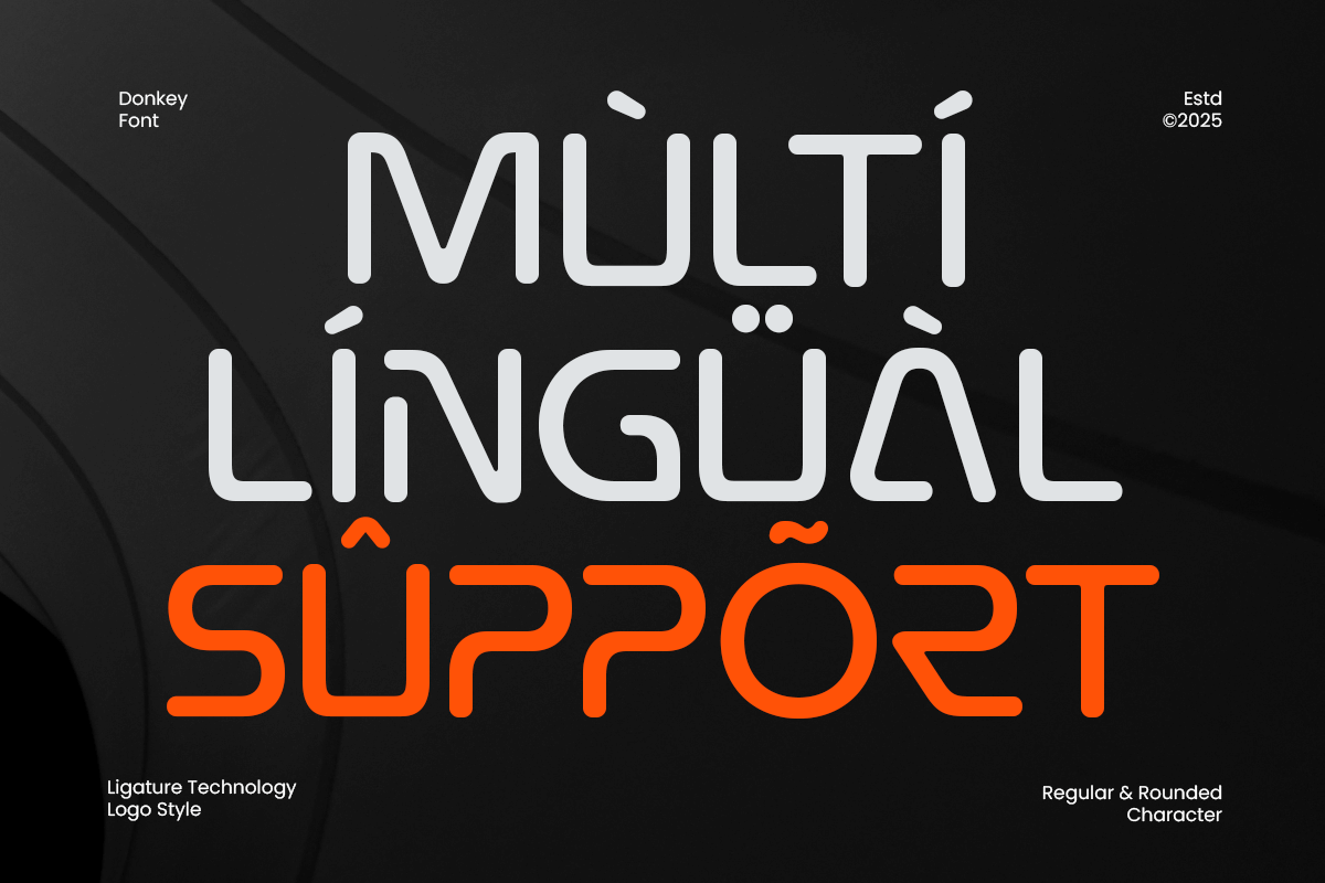 Donkey - Ligature Technology Font, a Sans Serif Font by TokoPress (Photo 13 of 14)
