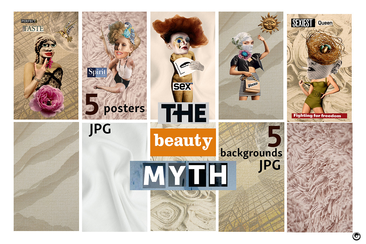 The beauty myth collage maker, a Person Illustration by Olillia (Photo 2 of 10)