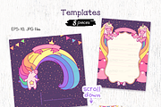 vector set Cute Unicorn, an Animal Illustration by WINDmade (Thumbnail 5 of 6)