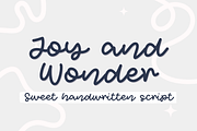 Joy and Wonder monoline script font, a Handwritten Font by jyllyco (Thumbnail 1 of 8)