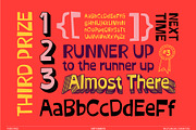 Third Prize Font, a Handwritten Font by Dirty Bandits Type (Thumbnail 8 of 11)