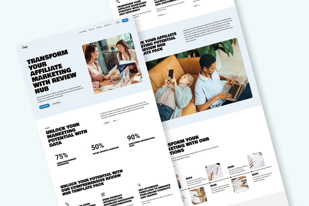 Affiliate - Landing Page Template, a Templates & Theme by RPWDS (Photo 2 of 3)