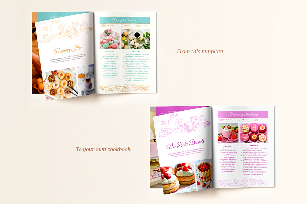 Baking Cookbook Creator, a Magazine Template by Creatif Foundry (Photo 7 of 8)