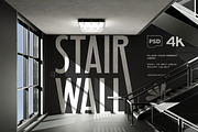 Stair Wall PSD Mockup, an Advertising Mockup by UInstrument (Thumbnail 2 of 4)