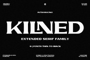 Kilned - Extended serif family, a Font by Eotype Studio (Thumbnail 1 of 11)