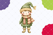 Vintage Fifties 60s Christmas Clipar, an Illustration by designcity5 (Thumbnail 4 of 5)