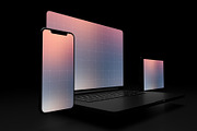 DARK - Responsive Screen Mockup Pack, an iPhone Mockup by City Poster Mockups (Thumbnail 3 of 12)