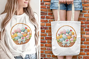 Embroidery Easter Basket Sublimation, an Object Graphic by V Design Creator (Thumbnail 4 of 8)