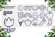 Cute Kawaii Doodle Icon Pack, an Outline Icon by erifqizeicon (Thumbnail 3 of 3)
