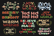 Crochet Christmas Text Png Bundle, an Object Graphic by Digi_Design_World (Thumbnail 1 of 7)