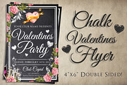 Chalk Valentines Flyer, a Flyer Template by SkyvaraSupply (Thumbnail 2 of 4)