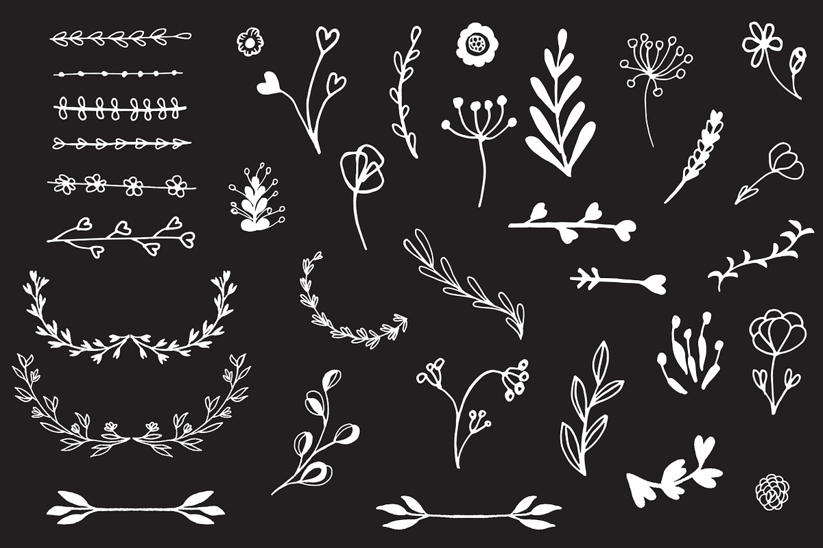 Floral and rustic elements pack, an Object Graphic by mcherevan (Photo 9 of 9)