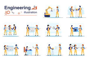 Engineering Web Illustrations, a Templates & Theme by alexdndz
