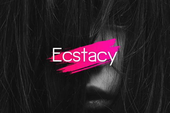 Ecstacy Display Typeface preview 6