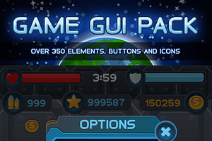 Space Game GUI Pack