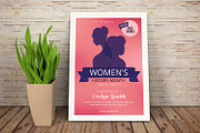 Women's History Month Flyer, a Flyer Template by retrographix (Thumbnail 1 of 2)