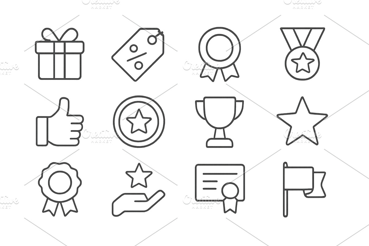 Vector illustration of various award, an Object Illustration by ZinetroN