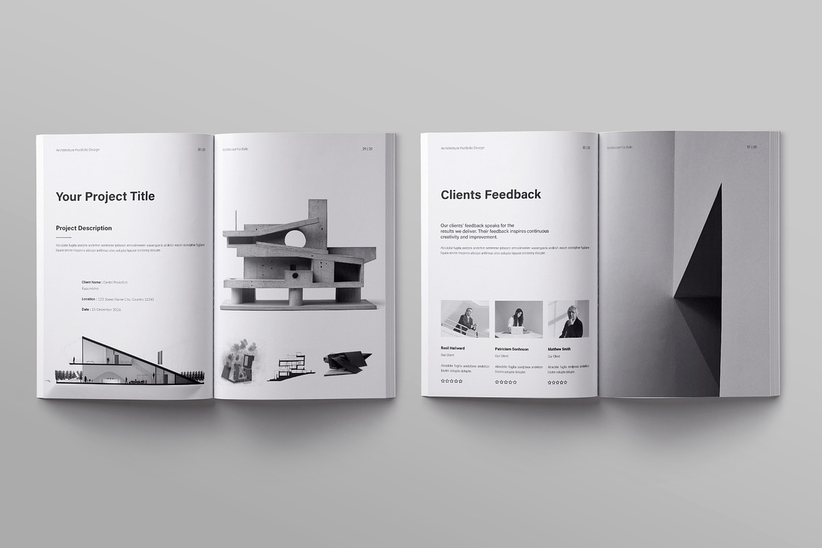 Architecture Portfolio Template, a Brochure Template by ElvinPrint (Photo 11 of 14)