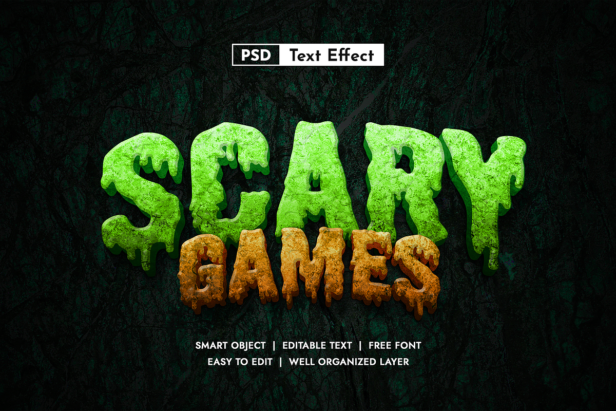 Set of Horror Text Effect Vol 2, a Layer Style Add-On by AKart (Photo 2 of 11)
