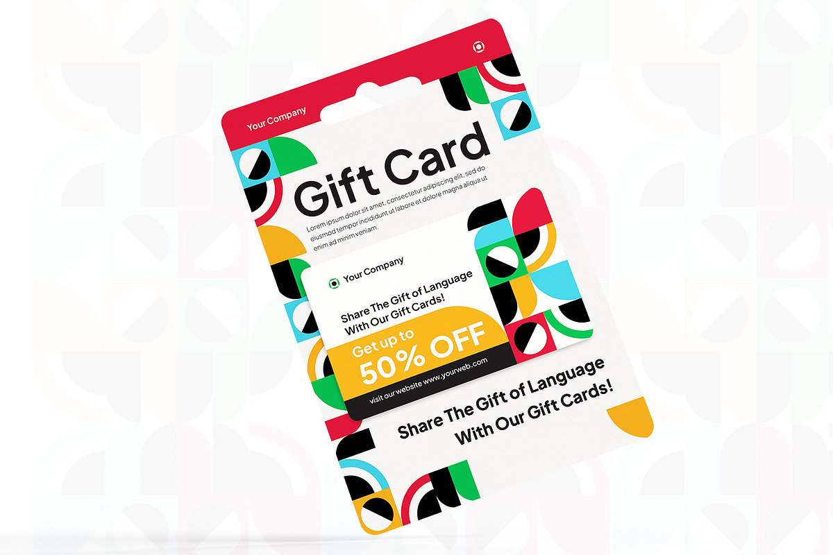 Language Course Gift Card, a Card Template by Esensifiksi.studio (Photo 3 of 3)
