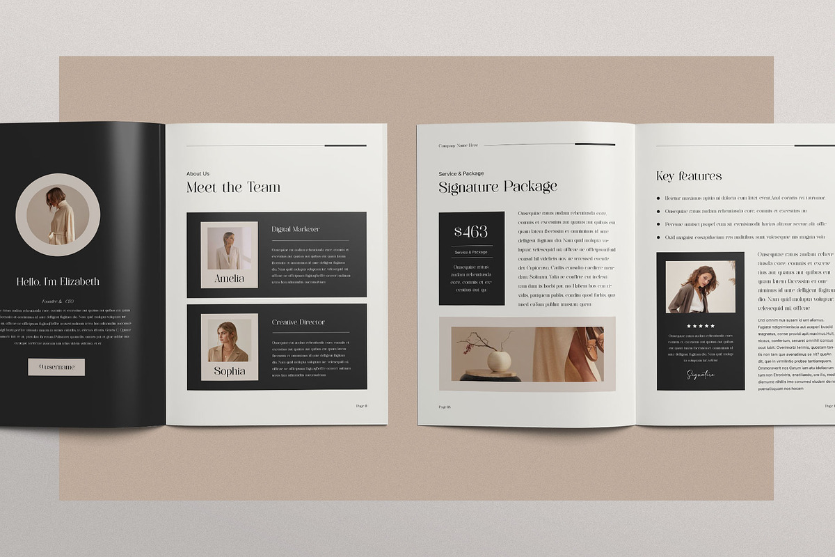 Services & Pricing Guide | CANVA, a Brochure Template by KreateTribe (Photo 11 of 13)