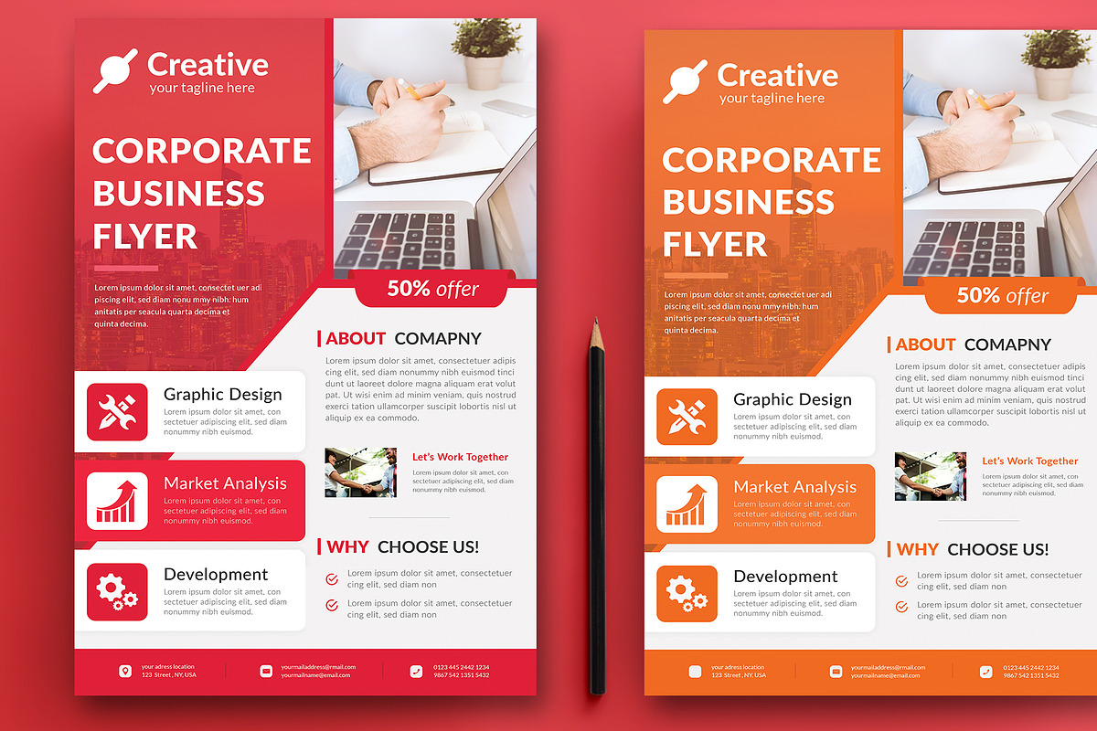 Business Flyer Template, a Flyer Template by ARP Creation (Photo 2 of 3)