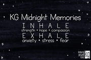 KG Midnight Memories, a Font by Kimberly Geswein Fonts (Thumbnail 2 of 3)