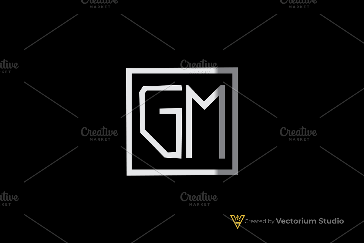 Modern GM Geometric Logo, a Branding & Logo Template by Vectorium Studio (Photo 8 of 8)