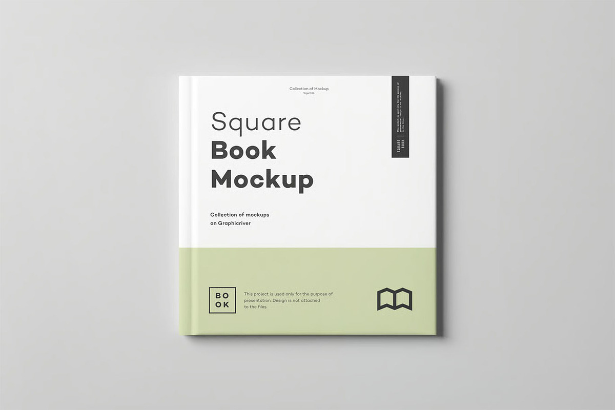 Square Book Mock up, a Books & Magazine Mockup by zippypixelstudio (Photo 3 of 16)