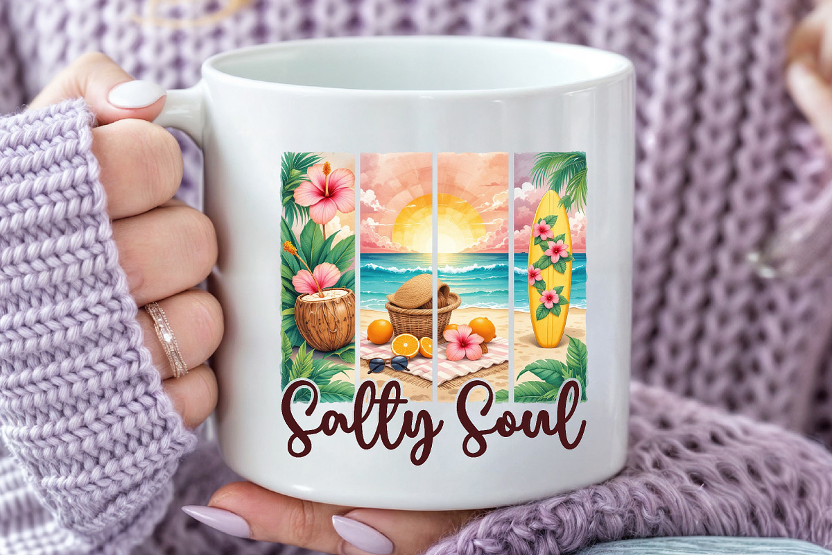 Summer Salty Soul Brushstroke, an Illustration by Rose Art (Photo 5 of 5)