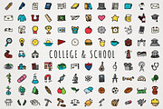 College & School Icons Clipart Set, an Icon by Lemonade Pixel (Thumbnail 1 of 7)