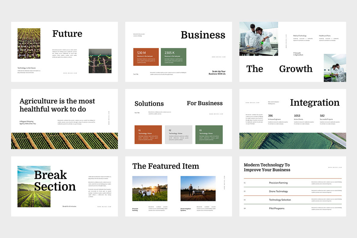 Basea : Agriculture Google Slides, a Presentation Template by Punkl Camp (Photo 3 of 9)