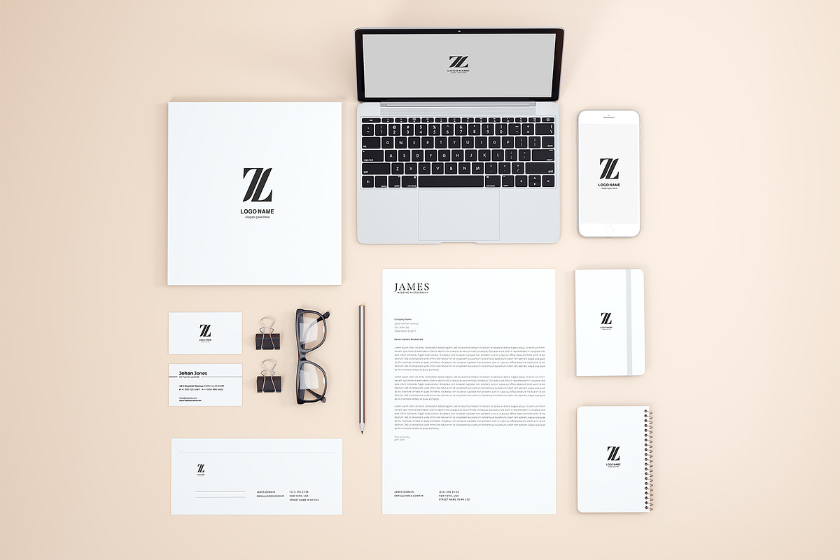 Modern Stationery Mockup, a Product Mockup by Designrepos (Photo 3 of 28)